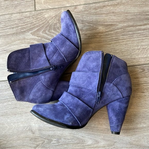 Hush Puppies Waterproof Genuine Suede Leather Sofia Ankle Boots - Picture 9 of 15